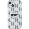 Karl Lagerfeld KLHCP15SHKLPCHT iPhone 15 / 14 / 13 6.1" transparent hardcase IML Choupette Head & Monogram