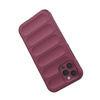 Magic Shield Case case for iPhone 12 Pro elastic armored case in burgundy