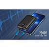 Bateria zewnętrzna (Powerbank) VEGER S20 - 20 000mAh LCD Quick Charge PD 22,5W czarny (W2053)