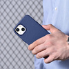 iCarer Case Leather genuine leather case for iPhone 14 Plus blau () (MagSafe compatible)