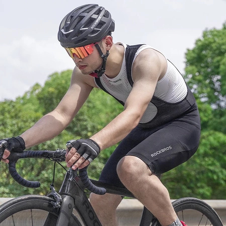 Rockbros RK2002M kurze Trägerhose mit M-Einsatz – schwarz