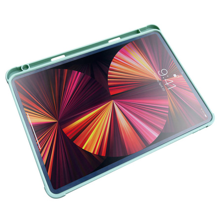 Stand Tablet Case etui Smart Cover pokrowiec na iPad mini 2021 z funkcja podstawki niebieski