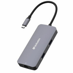 Verbatim Adapter Hub USB-C - HDMI/USB-C /Eternet/2xUSB-A 3.0 aluminium/aluminum 32150