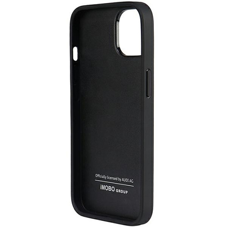 Audi Genuine Leather iPhone 14 6.1&quot; black/black hardcase AU-TPUPPCIP14-Q8/D1-BK