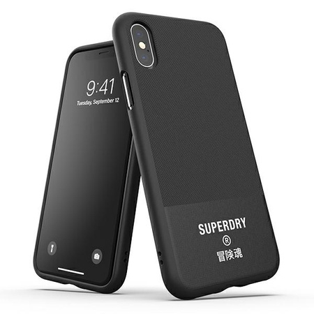 SuperDry Molded Canvas iPhone X / Xs Case black / black 41544