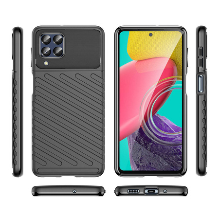 Thunder Case flexible gepanzerte Hülle für Samsung Galaxy M53 5G schwarz