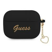 Guess GUAPLSCHSK AirPods Pro Cover schwarz / schwarz Silicone Charm Collection