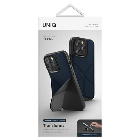 UNIQ etui Transforma iPhone 14 Pro 6,1" Magclick Charging niebieski/electric blue