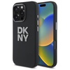 Oryginalne Etui IPHONE 16 PRO MAX DKNY Hardcase Liquid Silicone Metal Logo (DKHCP16XSMCBSK) czarne