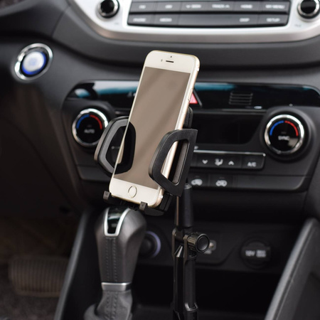 Smartphone car holder for cup holder black