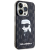 Karl Lagerfeld nakładka do iPhone 15 Pro 6,1" KLHCP15LHNKMKLK czarna HC IML Ikonik Monogram