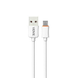 Kabel VIDVIE CB443-2 USB/Micro 2.4A, 2m biały