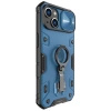 Nillkin CamShield Armor Pro Case iPhone 14 Hülle gepanzerte Abdeckung mit Kameraabdeckungsringständer blau