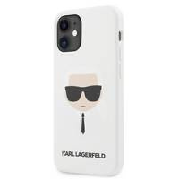 Karl Lagerfeld KLHCP12SSLKHWH iPhone 12 mini 5,4" biały/white hardcase Silicone Karl`s Head