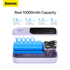 Baseus Qpow power bank 10000mAh built-in Lightning 20W Quick Charge cable SCP AFC FCP purple (PPQD020005)