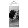 UNIQ pasek Linus Apple Watch Series 4/5/6/7/8/SE/SE2/Ultra 42/44/45mm. Airosoft Silicone szary/chalk grey