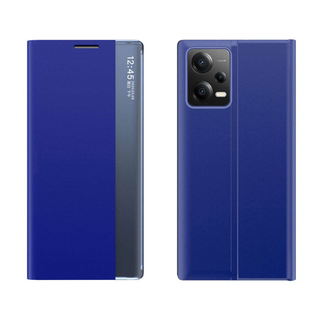 Neues Sleep Case für Xiaomi Redmi Note 12 Pro+ Hülle mit Klappständer blau