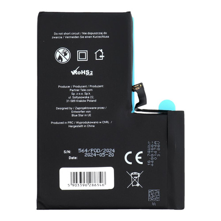 Bateria do Iphone 14 PRO MAX 4323 mAh  Blue Star HQ