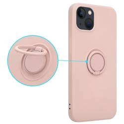 Etui Silicon Ring do Iphone 13 PRO MAX różowy