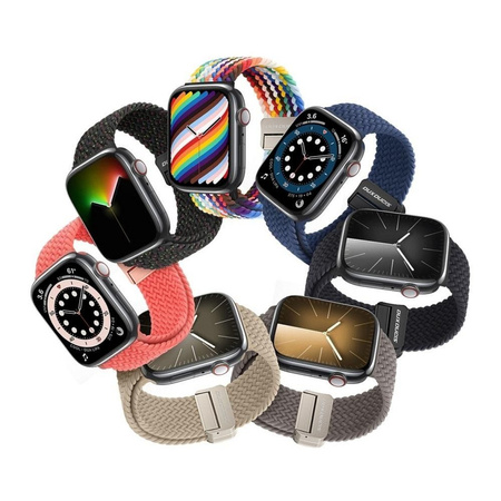 DUX DUCIS Mixture Pro - pleciona opaska do Apple Watch 38/40/41mm guava