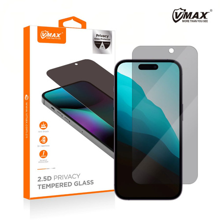 Vmax szkło hartowane 0.33mm 2,5D high clear privacy glass do Honor 90 Lite