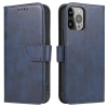 Magnet Case elegante Hülle mit Überschlag und Standfunktion für iPhone 14 Max blau