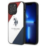 US Polo USHCP14XPSO3 iPhone 14 Pro Max 6,7" biały/white Tricolor Embossed