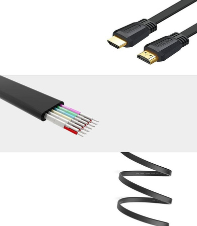 Ugreen kabel przewód HDMI 2.0 4K 30 Hz 3D 18 Gbps 5 m czarny (ED015 50821)