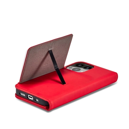 Magnet Card Case case for iPhone 14 flip cover wallet stand red