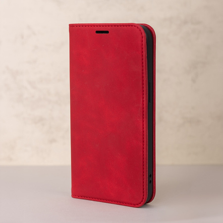 Etui Smart Suede do Xiaomi Redmi A3 4G (Global) czerwone