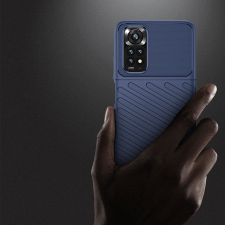 Thunder Case Flexible Armored Cover Sleeve für Xiaomi Redmi Note 11 Pro + 5G / 11 Pro 5G / 11 Pro blau