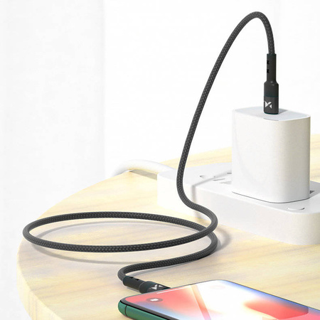 Wozinsky kabel przewód USB Typ C - Lightning Power Delivery 18W 2m czarny (WUC-PD-CL2B)