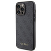 Etui Guess 4G Metal Gold Logo na iPhone 15 Pro - szare