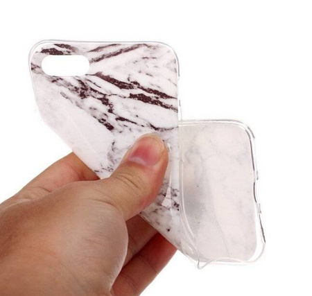 Wozinsky Marble żelowe etui pokrowiec marmur Xiaomi Mi 10 Lite biały