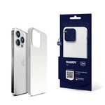 Apple iPhone 15 Pro - 3mk Hardy Silicone MagCase Silver-White