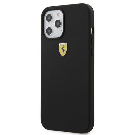 Ferrari FESSIHCP12LBK iPhone 12 Pro Max 6,7" czarny/black hardcase On Track Silicone