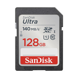 SanDisk Ultra SDXC - Karta pamięci 128 GB Class 10 UHS-I 140 MB/s