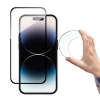 Wozinsky Full Cover Flexi Nano Glass gehärtetes Glas für iPhone 14 Pro Max flexibel mit schwarzem Rahmen