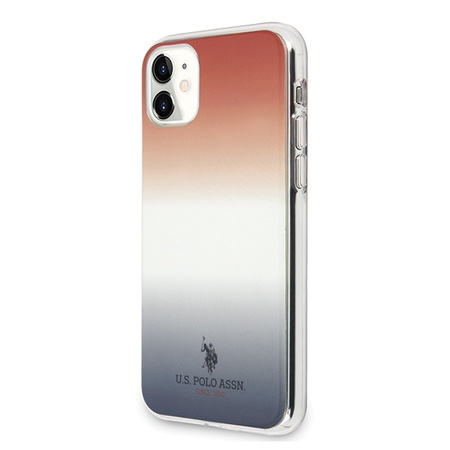 US Polo USHCN61TRDGRB iPhone 11 czerwono-niebieski/blue&red Gradient Pattern Collection