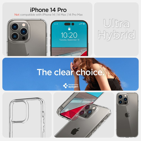 Spigen ULTRA HYBRID IPHONE 14 PRO CRYSTAL CLEAR