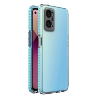 Spring Case Cover for Realme 9i, Oppo A36 / A76 / A96 Silicone Cover with Frame Light Blue