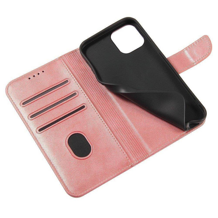 Magnet Case elegante Hülle mit Überschlag und Standfunktion für Samsung Galaxy A73 pink