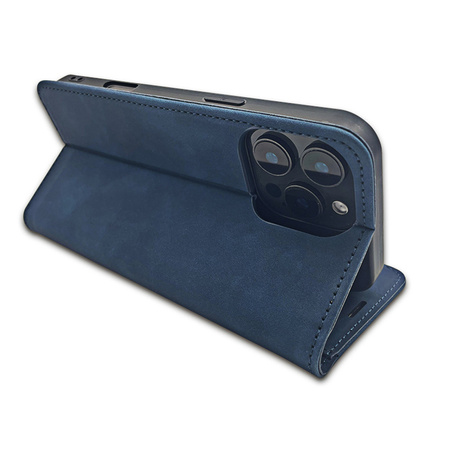 Etui Smart Suede do Xiaomi Redmi Note 13 5G (global) granatowe