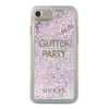 Guess GUHCP7GLUQPU iPhone 6/7/8 fioletowy/purple hard case Liquid Glitter Party