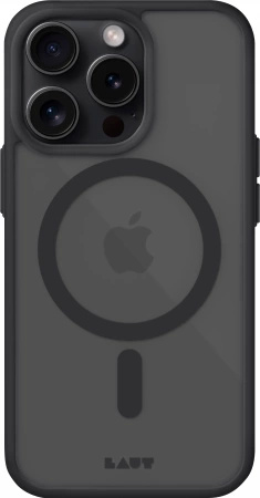 LAUT Huex Protect Hülle mit MagSafe für iPhone 15 Pro Max - Schwarz