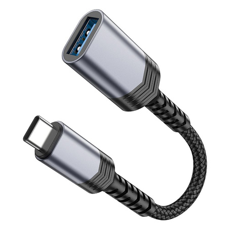 HOCO adapter Typ C (męski) do USB (żeński) 3.0 UA24 czarna