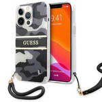 Guess GUHCP13XKCABBK iPhone 13 Pro Max 6,7" czarny/black hardcase Camo Strap Collection