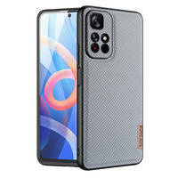 Dux Ducis Fino case cover covered with nylon material for Poco M4 Pro 5G blue