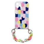 Color Chain Case gel flexible elastic case cover with a chain pendant for Samsung Galaxy S21+ 5G (S21 Plus 5G) multicolour  (1)