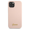 Guess GUHMP13MLSLMGLP iPhone 13 6.1 &quot;light pink / light pink hardcase Silicone Script Gold Logo Magsafe